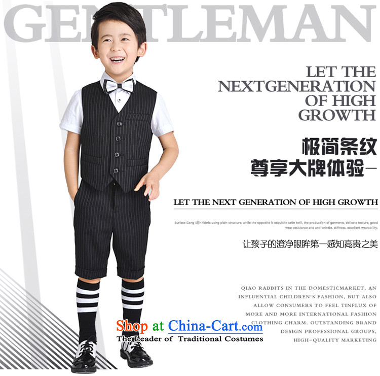 To celebrate Children's Day rabbits dress suit small boy Flower Girls wedding suit the new Korean children's wear dresses, a flower girls short-sleeved vest black 140cm(135-145cm) picture, prices, brand platters! The elections are supplied in the national character of distribution, so action, buy now enjoy more preferential! As soon as possible.