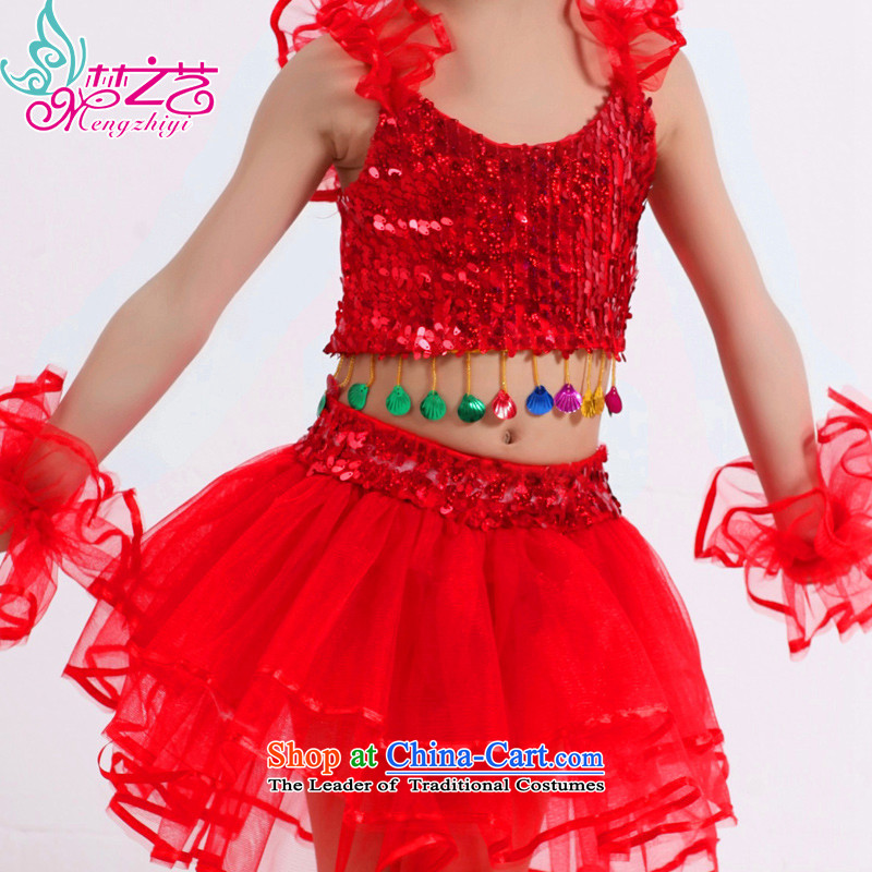 The Dream arts 61 children costumes girls of early childhood services Costume Dance children serving MZY-0056 belly dancing red XL code for dream arts.... 120-130CM, shopping on the Internet