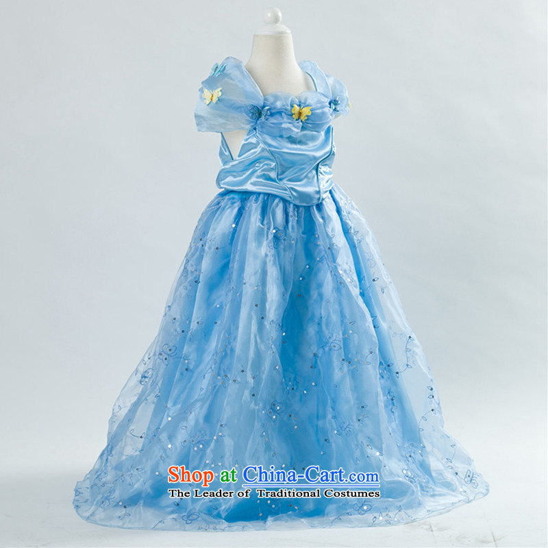 According to the purchase of new paragraph 2 of hundreds of children's wear skirts dress she is far from Candyrella that combines candy Cinderella Cinderella girls princess skirt children dresses Christmas shows skirt blue skirt + necklace?120