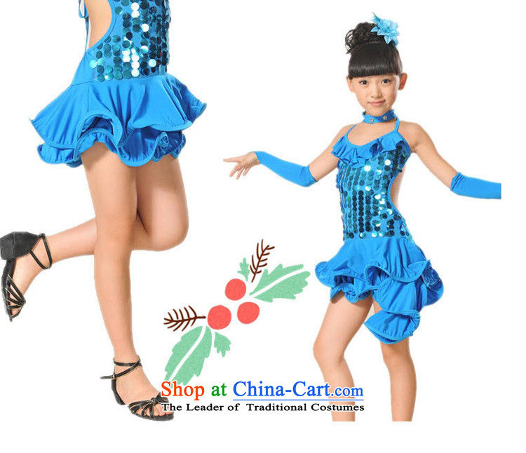Children Dance serving children Latin dance wearing female Latin dance skirt girls will Latin dance on the chip light blue 150cm tall picture, prices, brand platters! The elections are supplied in the national character of distribution, so action, buy now enjoy more preferential! As soon as possible.