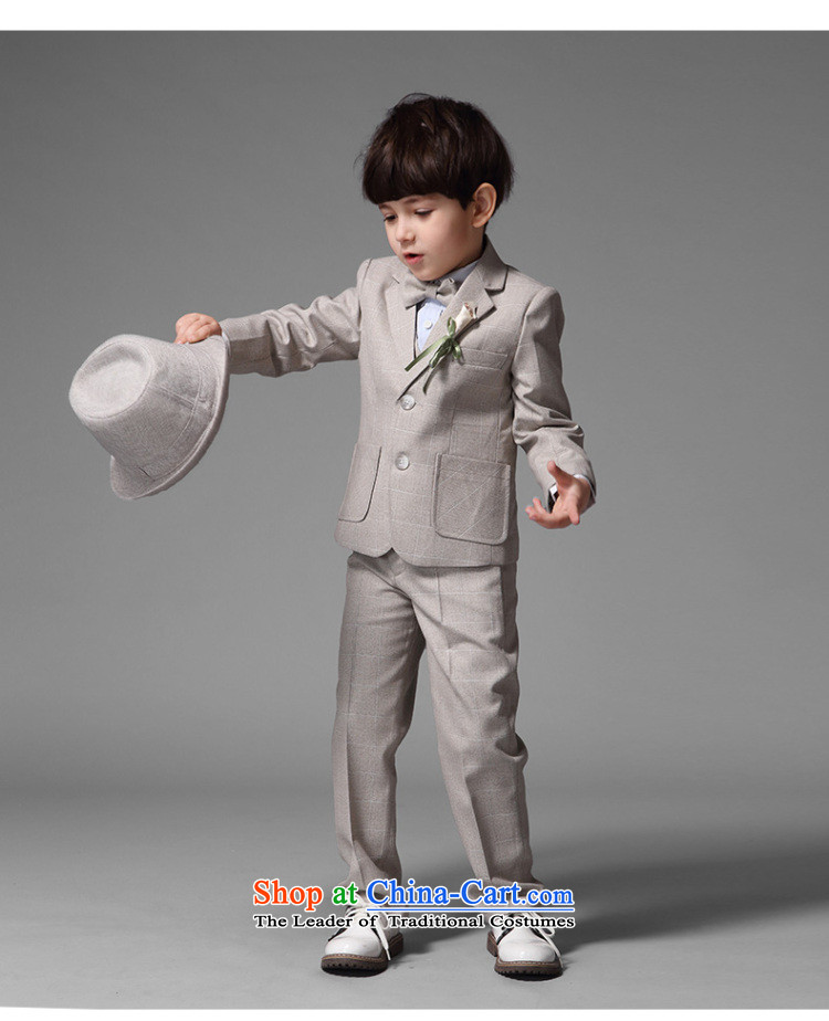 Eyas of children's wear new spring and autumn boy latticed suits kit small children spend dress suit will Four piece set Ma Gray Tartan Four piece set (not included) 130 pictures, shirt price, brand platters! The elections are supplied in the national character of distribution, so action, buy now enjoy more preferential! As soon as possible.
