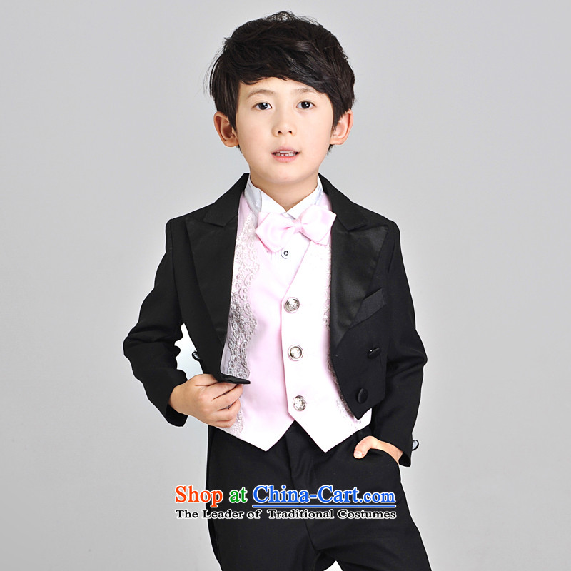 For rabbits b suits dress Flower Girls New suits small children Korean dress wedding dresses birthday male partners' classic frock coat spring rabbit production is 100 N023 Black (qiaojiatu) , , , shopping on the Internet