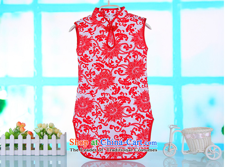 The Girl Child Child Child new baby CUHK summer porcelain pure cotton qipao Tang dynasty guzheng will dress 4682A porcelain red 140 pictures, prices, brand platters! The elections are supplied in the national character of distribution, so action, buy now enjoy more preferential! As soon as possible.