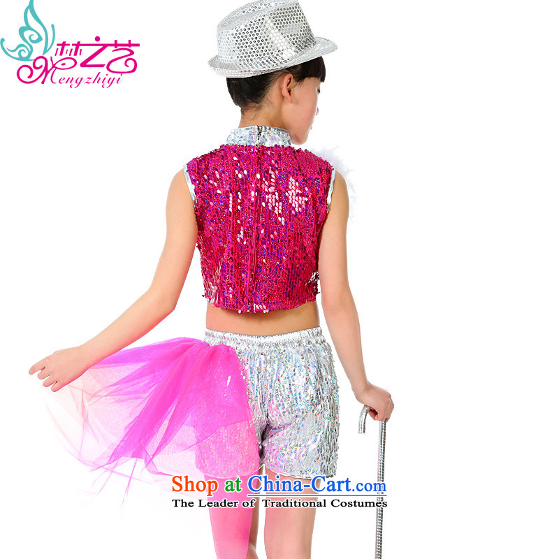 The Dream of the child will celebrate arts girl child care than women and children dance clothing jazz dance performances to new light skirt MZY-0252 chip in the red for the dream arts.... 140-150, shopping on the Internet