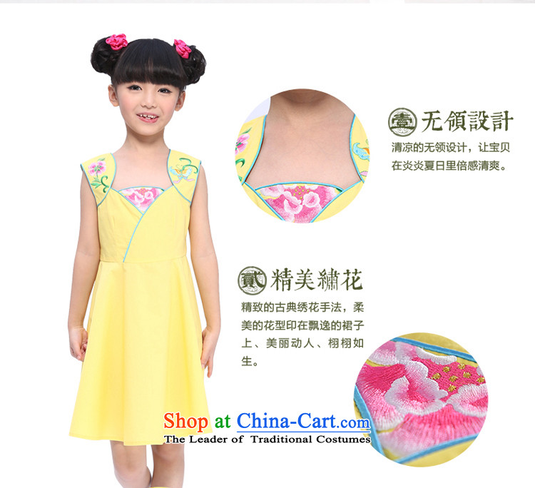 I should be grateful if you would have the girl children's wear small Wang Xia, children's wear dresses low collar vest skirt X5299Y yellow 150/146-155cm/ services show pictures, prices, brand platters! The elections are supplied in the national character of distribution, so action, buy now enjoy more preferential! As soon as possible.