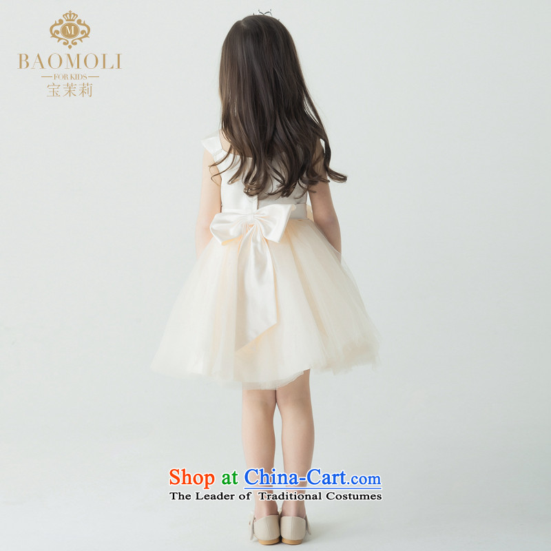 Jasmine 2015 New Po Children dress princess skirt girls piano performance services will fall of the persons chairing the children's wear dresses champagne color 150 - chest 76 custom, Jasmine (BAOMOLI PO) , , , shopping on the Internet