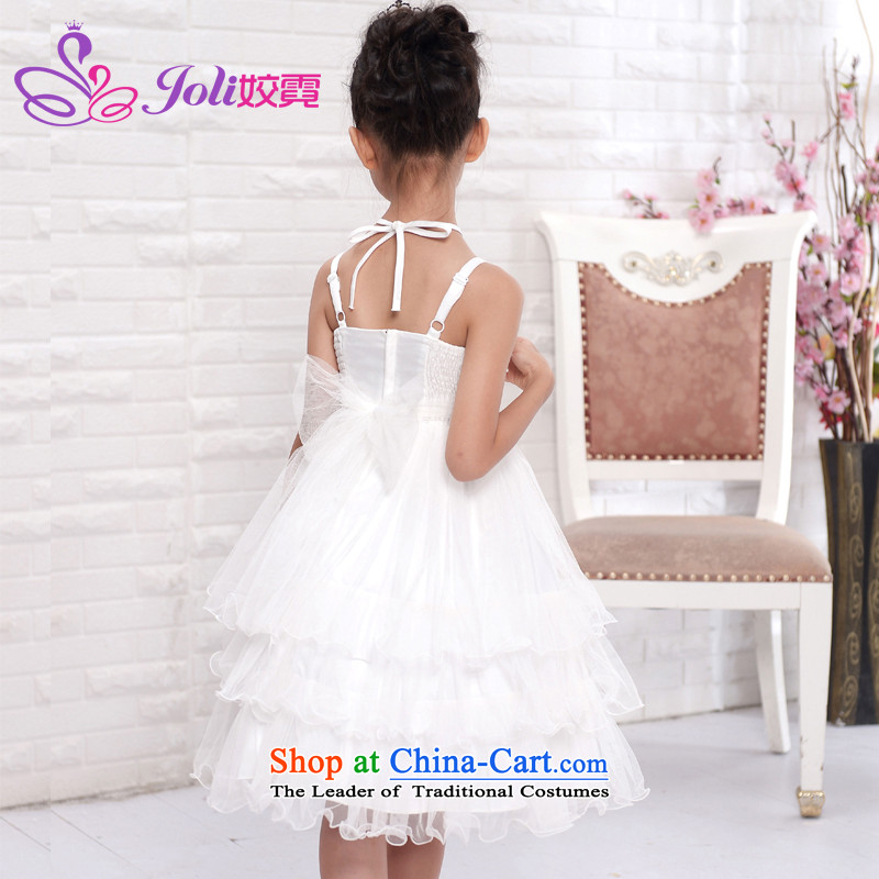 Each Princess skirt girls Ngai girl children's apparel will Flower Girls dress 2015 Summer girls princess skirt white 160 per ngai (joli) , , , shopping on the Internet