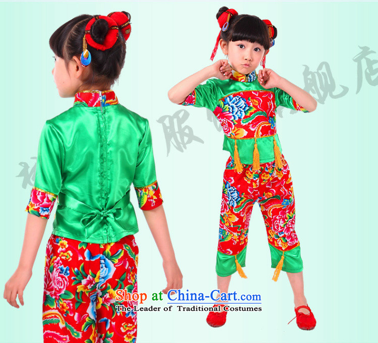 Dream arts services girls Children Folk Dances of 61 children of minority costumes girl children who go to serve children will show green 120-130cm suitable for picture 0288, prices, brand platters! The elections are supplied in the national character of distribution, so action, buy now enjoy more preferential! As soon as possible.