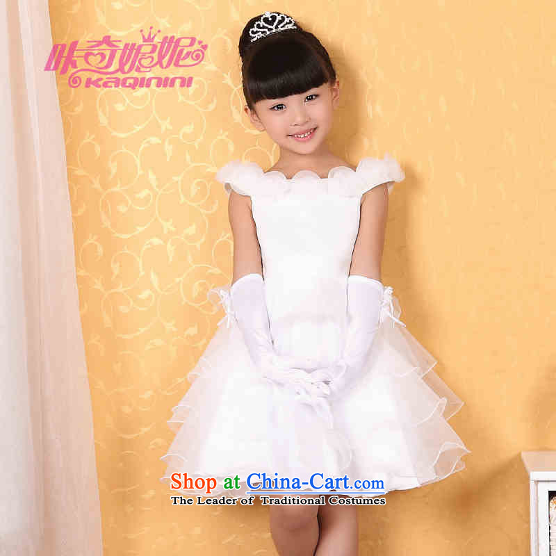 Each Princess skirt girls Ngai girl children's apparel will Flower Girls dress 2015 Summer girls short-sleeved white 160 per princess skirt ngai (joli) , , , shopping on the Internet