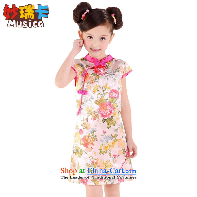 Summer Children qipao girls Tang dynasty princess skirt ethnic dresses little girl Da Tong Zheng costumes Phoenix Mudan?160