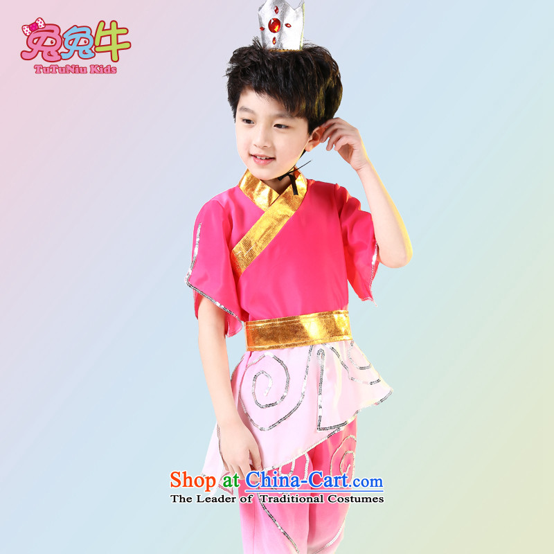 61. Children will nunnery boy disciples costume Han-regulation scholar, the service performance of early childhood services costumes Red 140