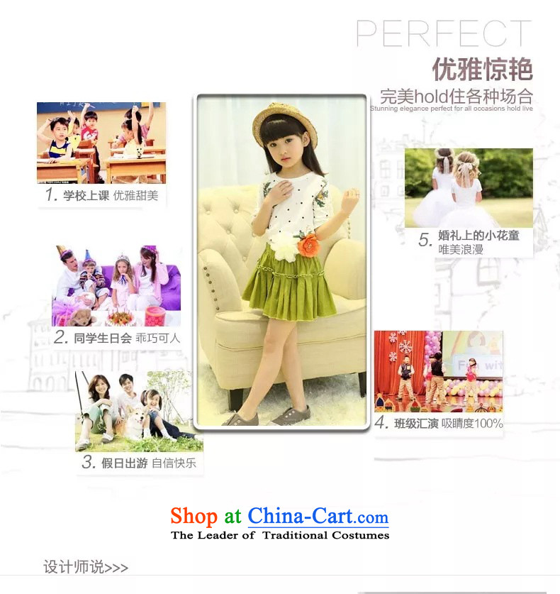 Children's wear costumes and celebrate Children's Day 2015 New Wave point skirt summer Korean Princess skirt kit Dress Casual Army green belts to 160 pictures, prices, brand platters! The elections are supplied in the national character of distribution, so action, buy now enjoy more preferential! As soon as possible.