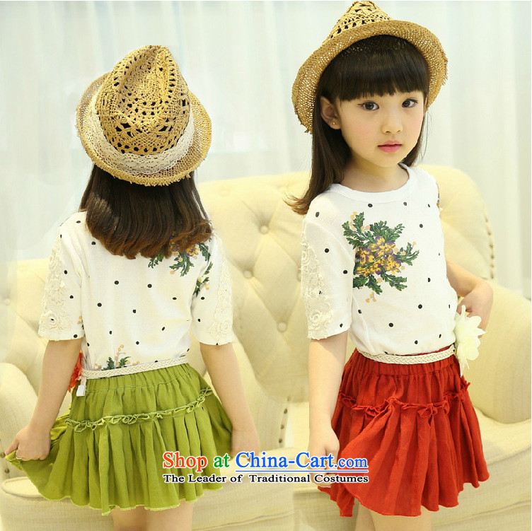 Children's wear costumes and celebrate Children's Day 2015 New Wave point skirt summer Korean Princess skirt kit Dress Casual Army green belts to 160 pictures, prices, brand platters! The elections are supplied in the national character of distribution, so action, buy now enjoy more preferential! As soon as possible.