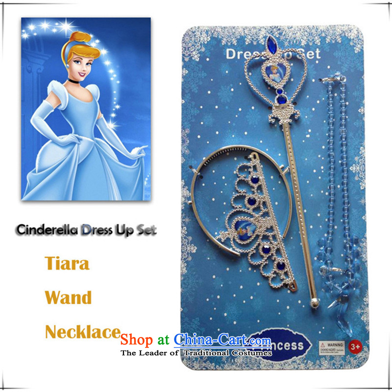 In accordance with the purchase of new 2015, hundreds of Cinderella children dress snow and ice princess Qi Yuan skirt short-sleeved bon bon dresses children Christmas costumes and dress skirts blue dress + crown kits 140,future angel,,, shopping on the I