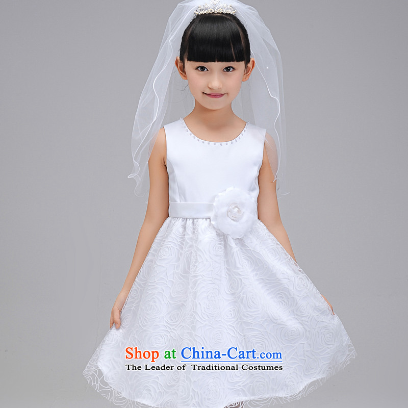 Each Princess skirt girls Ngai girl children's apparel will Flower Girls dress 2015 Summer girls short-sleeved white every 110 Princess skirt ngai (joli) , , , shopping on the Internet