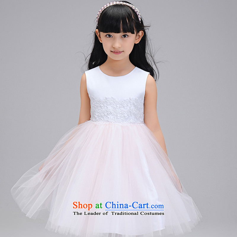Each Princess skirt girls Ngai girl children's apparel will Flower Girls dress 2015 Summer girls princess skirt white 120-130 per ngai (joli) , , , shopping on the Internet