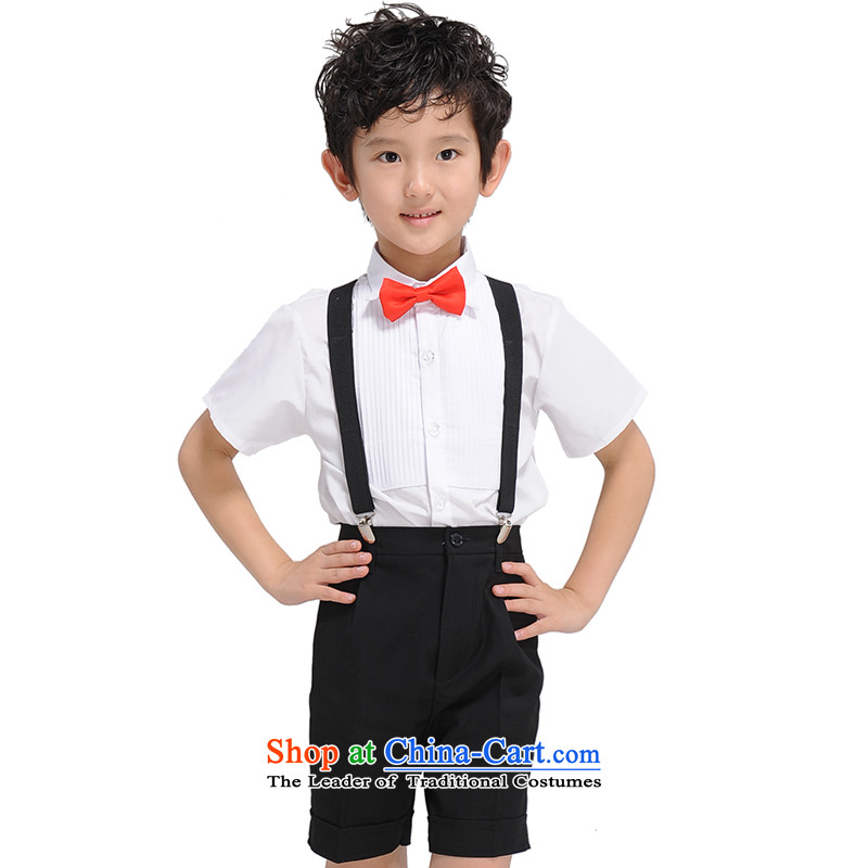 The league-soo campus children's entertainment services large-scale activities will children's Flower Girls dress shorts, white shirt creases black strap red 160 league-soo (yisixiu) , , , shopping on the Internet