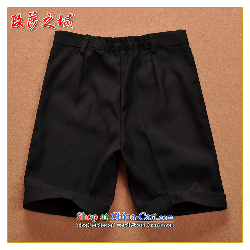 Children in pure black trousers celebrate Children's Day kindergarten students under the auspices of game show pants black shorts and Flower Girls summer dress pants elastic black spot), the Mona Lisa 150 (City shopping on the Internet has been pressed.