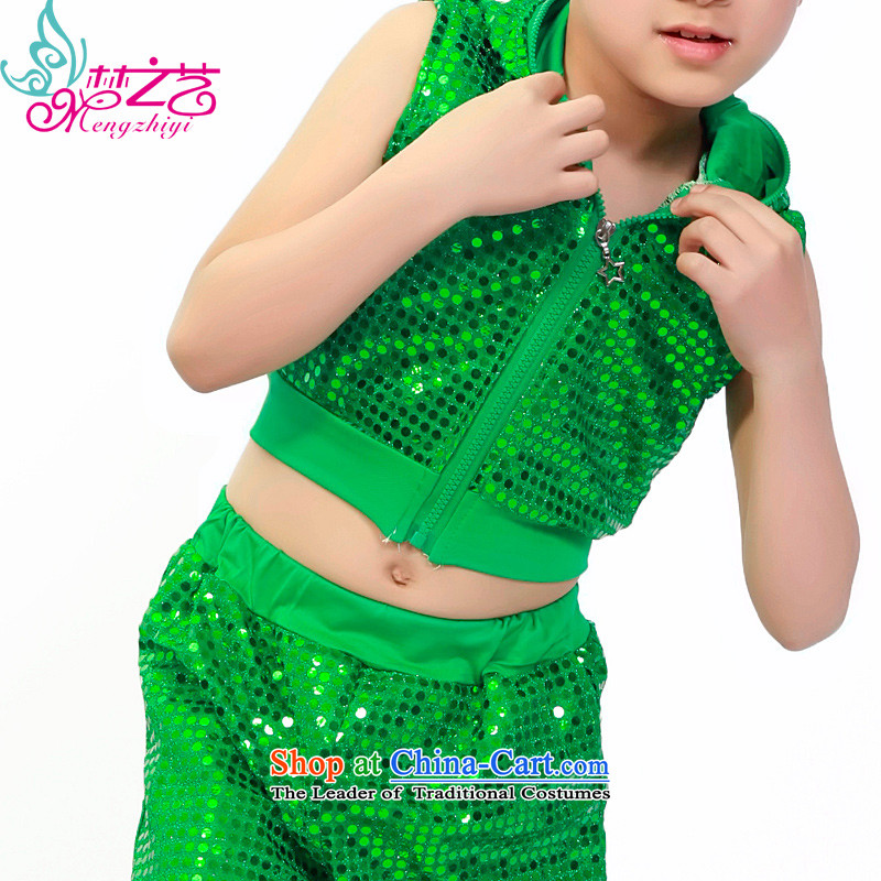 The Dream of the child will celebrate arts dance wearing male child care jazz dancers hip hop dance Street Girls Boys Green 150, Dream Arts , , , shopping on the Internet