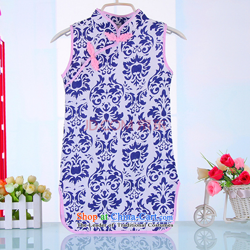 The girl child cheongsam dress children Ronald Tang dynasty offset is long enough disc, guzheng will suit your baby blue 110, Bunnies 4008 Dodo xiaotuduoduo) , , , shopping on the Internet