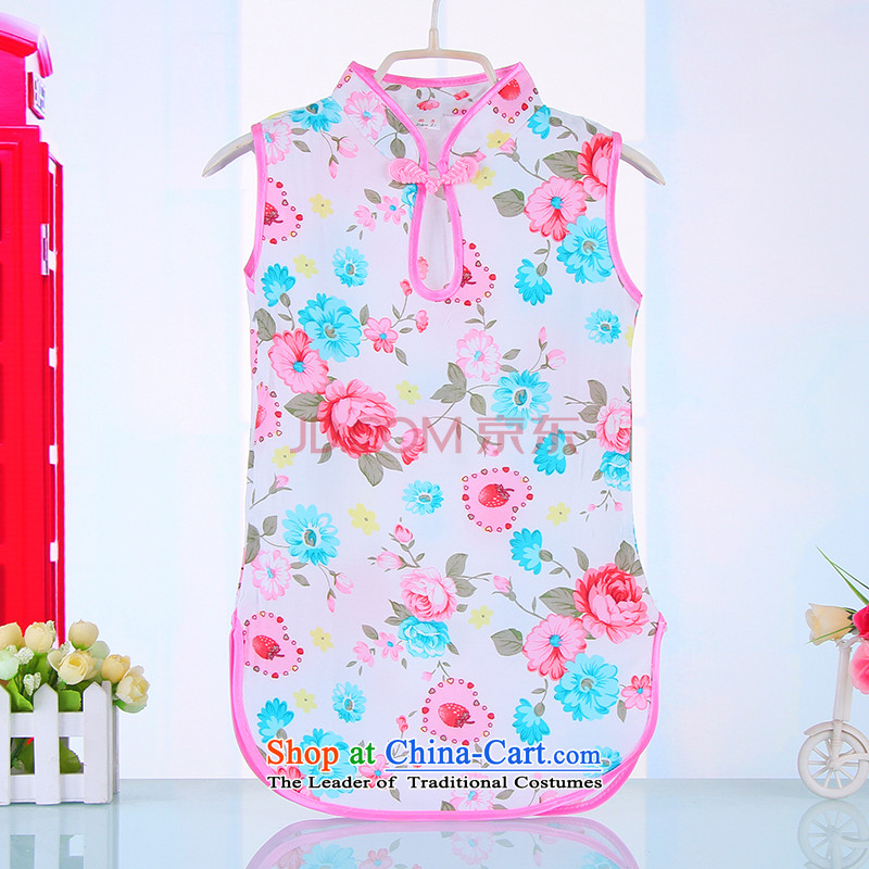 Summer 2015 new women's children's wear clothes children qipao cuhk baby Tang dynasty national costumes 4,523 pink 140 Bunnies Dodo xiaotuduoduo) , , , shopping on the Internet