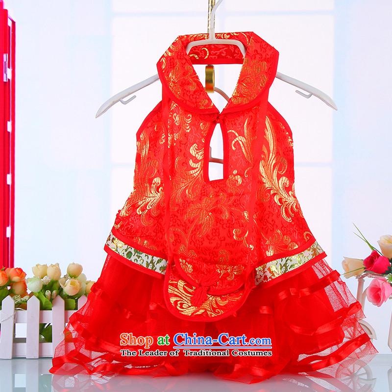 Lift the back of the girl child was also mount kit skirt baby Tang Chinese Tang dynasty improved child Tang dynasty China wind summer 4658) red 100 Bunnies Dodo xiaotuduoduo) , , , shopping on the Internet