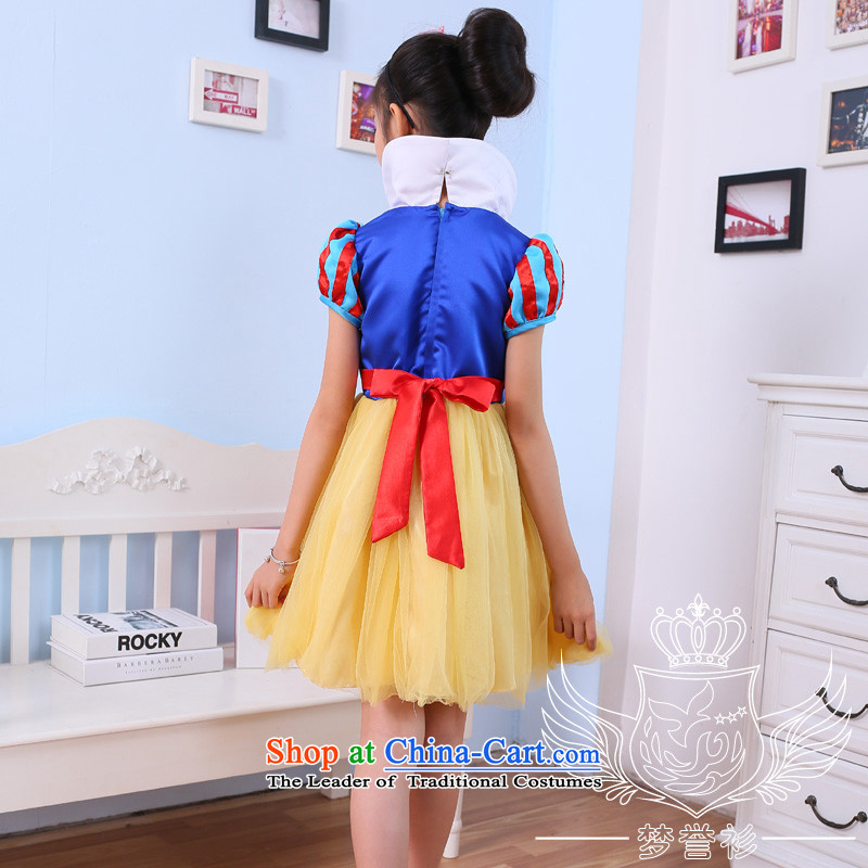 Goodwill Visit to the Netherlands Halloween costumes Christmas Children Snow White Dress Short-sleeved pure cotton girls drama costumes dresses birthday evening dress wedding photo color 140cm32 bon bon code 6970, dream about goodwill has been pressed clo