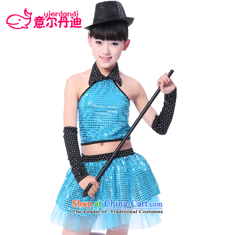 2015 61 children dance service female jazz dance performances to clothing to children early childhood stage performances on-chip in the red 160 to dress, Dan (yierdandi) , , , shopping on the Internet