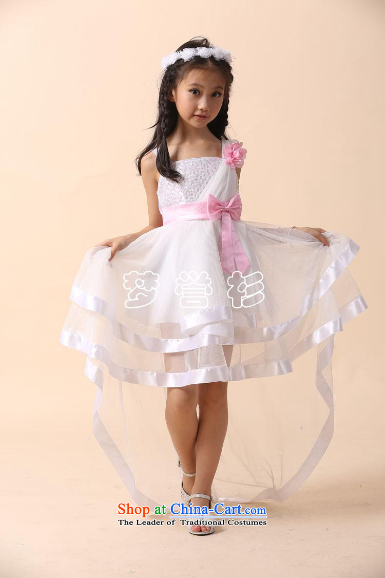 Goodwill Visit to the Netherlands children tail female flowers of children's wear skirts princess dress skirt long white wedding bon bon strap skirt upscale pure cotton theatrical performances clothing T desktop show white 120cm28 code picture, prices, brand platters! The elections are supplied in the national character of distribution, so action, buy now enjoy more preferential! As soon as possible.