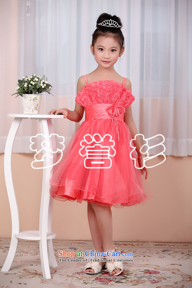 Goodwill Visit to the Netherlands Flower Girls and women to children's wear dresses princess skirt Korean bon bon wedding strap white watermelon red small girls singing dance performances for clothing Toastmaster of watermelon red 150-155cm34 code picture, prices, brand platters! The elections are supplied in the national character of distribution, so action, buy now enjoy more preferential! As soon as possible.