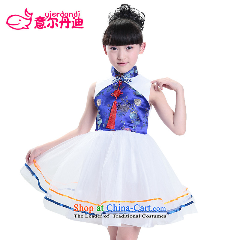 61. Children costumes girls on-chip dress Dance Dance Performance by the persons chairing the kindergarten services princess skirt stage shows red , 120-130 to serve dandi (yierdandi) , , , shopping on the Internet