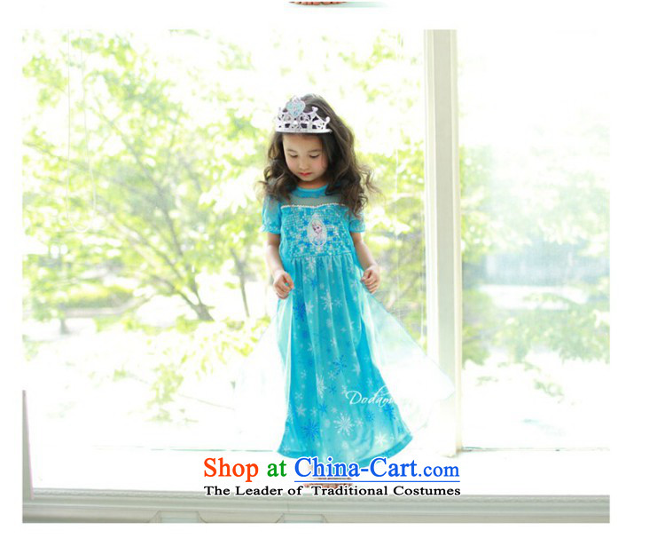 The new Children's dress Princess Snow and ice princess skirt of skirt elsa Aicha Queen Aisha Princess skirt Gathering Blue (sent on wigs + Crown + Magic Wand) 140 yards 130-140cm recommended high picture, prices, brand platters! The elections are supplied in the national character of distribution, so action, buy now enjoy more preferential! As soon as possible.