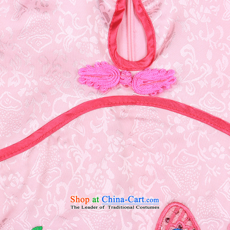 The new Child Tang dynasty female babies summer age sleeveless + shorts pure cotton dress small children's wear birthday 4809 pink 110cm, pictures, prices, brand platters! The elections are supplied in the national character of distribution, so action, buy now enjoy more preferential! As soon as possible.