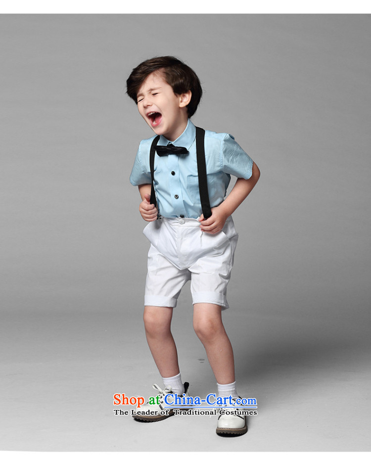 61. Children will eyas boy children's wear dress short-sleeved shirt summer boy strap kit children dress shorts blue 150 pictures, prices, brand platters! The elections are supplied in the national character of distribution, so action, buy now enjoy more preferential! As soon as possible.
