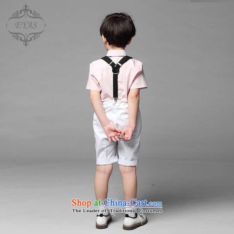 61. Children will eyas boy children's wear dress short-sleeved shirt summer boy strap kit children dress shorts blue 150,EYAS,,, shopping on the Internet