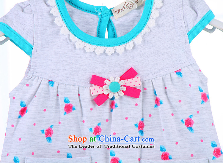 Infant Garment pure cotton female babies 0-1-2 Kit-year-old girl for summer 2015 new infant children's wear Princess 4,442 pictures, 100cm gray price, brand platters! The elections are supplied in the national character of distribution, so action, buy now enjoy more preferential! As soon as possible.