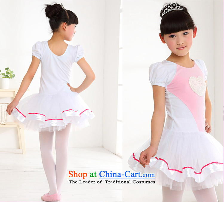 Children Dance exercise clothing girls ballet skirt short-sleeved skirt Summer Dance Dance wearing female dancers early childhood 0266 Skirt White 150 pictures, prices, brand platters! The elections are supplied in the national character of distribution, so action, buy now enjoy more preferential! As soon as possible.