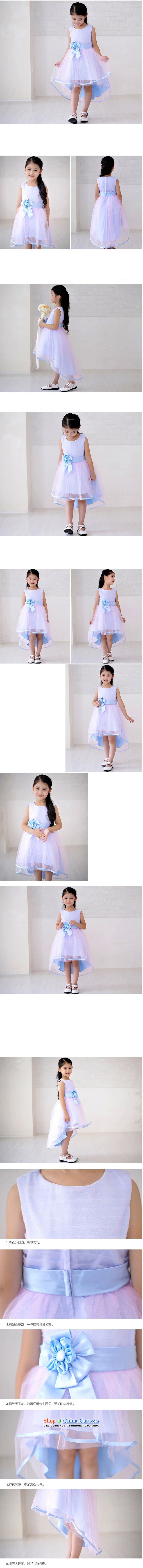 Adjustable leather case package children princess skirt girls dress skirt wedding dress long drag Flower Girls serving Blue 150cm photo, prices, brand platters! The elections are supplied in the national character of distribution, so action, buy now enjoy more preferential! As soon as possible.