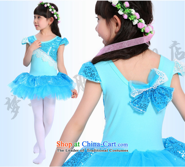 Children Dance clothing exercise clothing girls of early childhood ballet skirt short-sleeved pure cotton yarn skirt lace dance skirt MZY-0296 light blue 150 pictures, prices, brand platters! The elections are supplied in the national character of distribution, so action, buy now enjoy more preferential! As soon as possible.