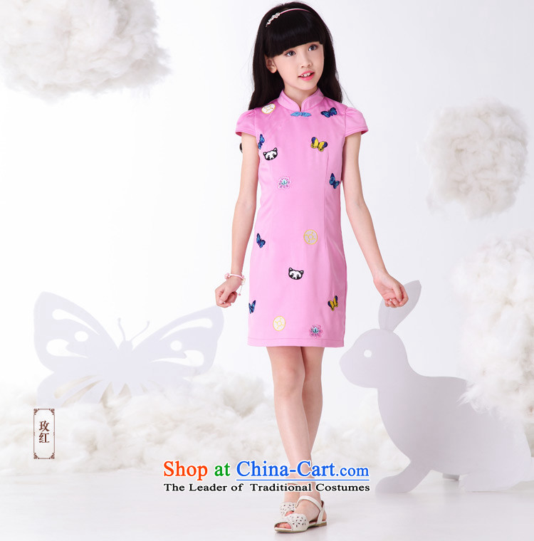 The Burkina found new children's wear children 2015 Summer of qipao girls Tang dynasty China wind CUHK child cheongsam dress pink 160 pictures, prices, brand platters! The elections are supplied in the national character of distribution, so action, buy now enjoy more preferential! As soon as possible.