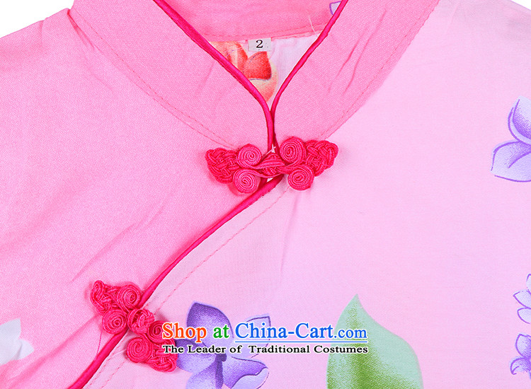 The new child qipao Tang dynasty ink Flower Girls short-sleeved dresses Chinese literature and art pure cotton baby skirt 4687th pink 130 pictures, prices, brand platters! The elections are supplied in the national character of distribution, so action, buy now enjoy more preferential! As soon as possible.