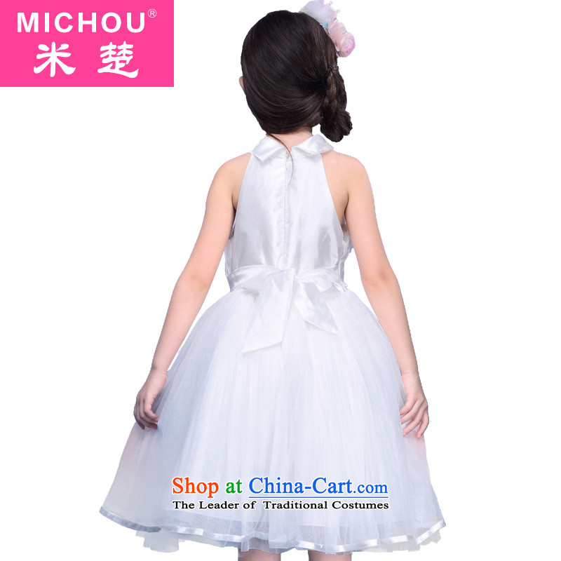 M Chor children's wear girls for summer 2015 new dresses Children Summer Princess skirt large skirts children Korean girls skirt white- cho, 110 m MICHOU) , , , shopping on the Internet