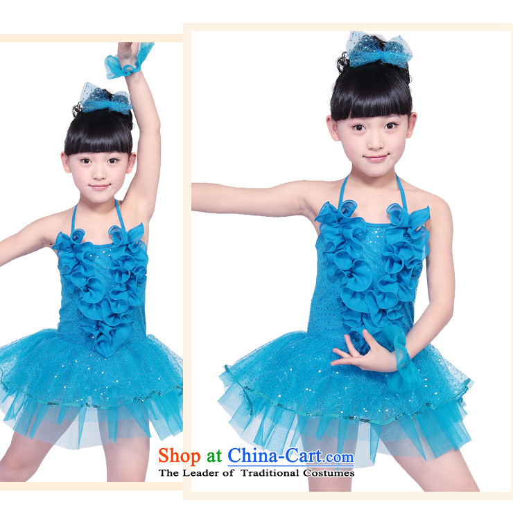 Children costumes girls show apparel princess skirt dress children on chip Modern Dance Dance service unilateralism skirt early childhood fungus blue 120 pictures, prices, brand platters! The elections are supplied in the national character of distribution, so action, buy now enjoy more preferential! As soon as possible.