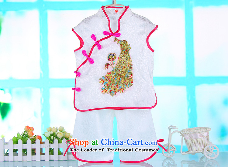 Summer 2015 new products Tang dynasty, short-sleeved children Kit China wind girls under the age of your baby dress two kits 4686th white 80 pictures, prices, brand platters! The elections are supplied in the national character of distribution, so action, buy now enjoy more preferential! As soon as possible.