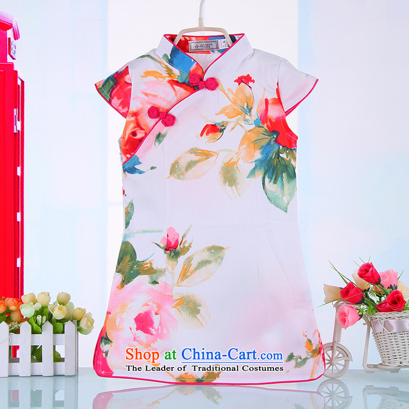 The point and children for low qipao cotton jacquard small children's wear girls summer CUHK cheongsam dress Tang dynasty fashion show Black Point of Service 140 Online Shopping , , , and