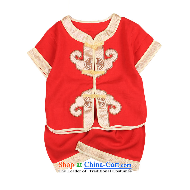 Summer Children and of children's wear Tang dynasty infant birthday summer short-sleeved shorts kit child care baby gifts of age pure cotton red 110CM, 4,799 Bunnies Dodo xiaotuduoduo) , , , shopping on the Internet