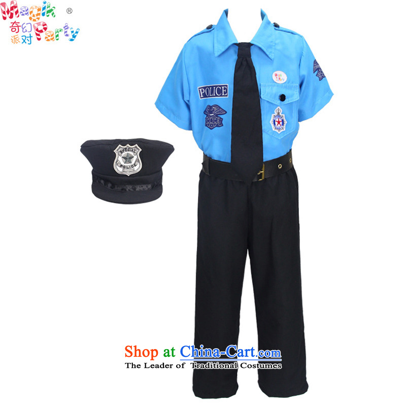 Fantasy party in celebration of the boy costumes photography services parental game services birthday gift boy children uniform police uniform police services - props , a code 105cm3-4 party (magikparty) , , , shopping on the Internet