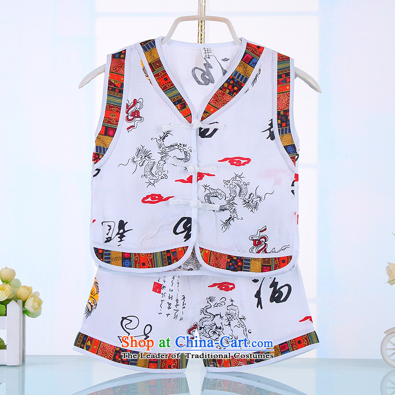 Summer 2015 baby feeding children vest kit boy children Chinese clothing dragon of small and medium-sized child artificial cotton Tang dynasty  4517 Green 90CM, Bunnies Dodo xiaotuduoduo) , , , shopping on the Internet