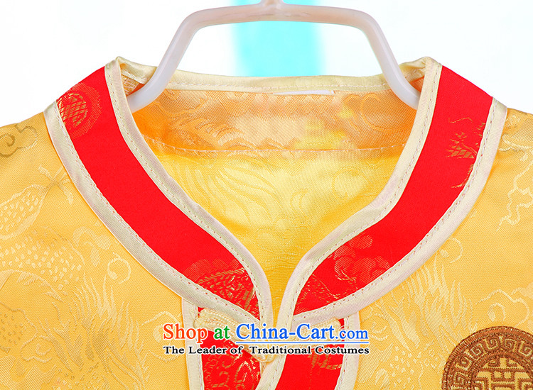Baby feeding children Tang dynasty short-sleeved Summer Package for boys and girls under the age of the full moon birthday thin singlet hundreds-clothing 4661 Yellow 110 pictures, prices, brand platters! The elections are supplied in the national character of distribution, so action, buy now enjoy more preferential! As soon as possible.