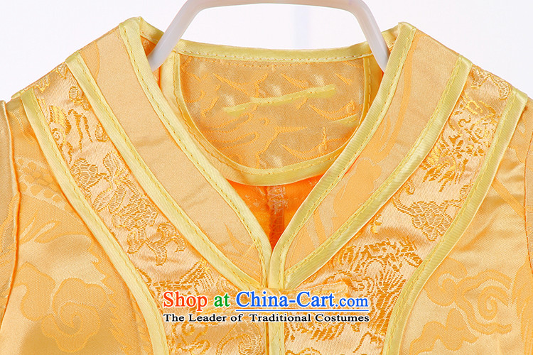 Tang Dynasty infant male baby Tang dynasty, Yi-yi summer short-sleeved full moon 100 days 100 4012 73 pictures dress yellow, prices, brand platters! The elections are supplied in the national character of distribution, so action, buy now enjoy more preferential! As soon as possible.